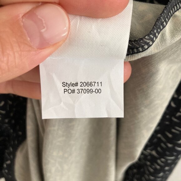 PRANA Exercise Dress Midi Halter Back Black Spotted Workout Hiking Walking Small - Picture 9 of 9